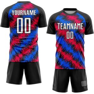Maillot de football personnalisé avec nom et numéro, ensemble uniforme sublimé anti-humidité pour adultes et jeunes, tailles XXS-5XL - Product Image 1