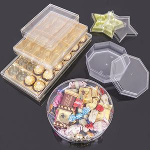 Sunshing nóng bán vuông tráng miệng hộp rõ ràng kẹo nhựa thực phẩm Biscuit đóng gói Hộp Snack Tiramisu bánh ngọt Biscuit hộp - Product Image 3