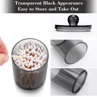 Boîte de rangement en plastique durable, hermétique, durable, finition mate, pour cure-dents, boîte transparente pour cure-dents, boîte pour fil dentaire, 1 litre