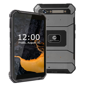 Tablette robuste industrielle Android 10.0 de 8 pouces, étanche IP68, 4G, USB, 128 Go, 6 Go de RAM, écran tactile, lecteur de codes-barres, déverrouillage par empreinte digitale - Product Image 1