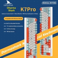 Teclado Mecánico Inalámbrico Darmoshark K7 Pro de 98 Teclas, Tri-Modo, Interruptores Gateron Intercambiables en Caliente, Retroiluminación RGB para PC Gamer