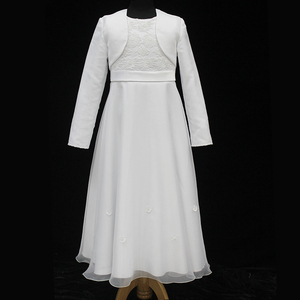 <span class=keywords><strong>Vestido</strong></span> Blanco de <span class=keywords><strong>Primera</strong></span> Comunión para Niña con Chaqueta, Modelo D30305, Gran <span class=keywords><strong>Venta</strong></span> - Product Image 5