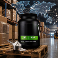 Poudre d'isolat de protéines de lactosérum pure 24G Protéines à absorption rapide Antioxydant Renforcement musculaire Récupération post-entraînement Pureté 90%