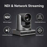 Kamera PTZ 4K 30fps 1080P60 12x Optical 16x Digital Zoom 72.5 Sudut Lebar Pelacakan AI USB Video Conferencing Ruang Rapat