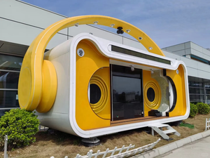 <span class=keywords><strong>Casa</strong></span> Container Prefabbricata di Lusso Cymdiin per Vacanze, <span class=keywords><strong>Casa</strong></span> Container Triangolare in Vetro Ristrutturata - Product Image 2