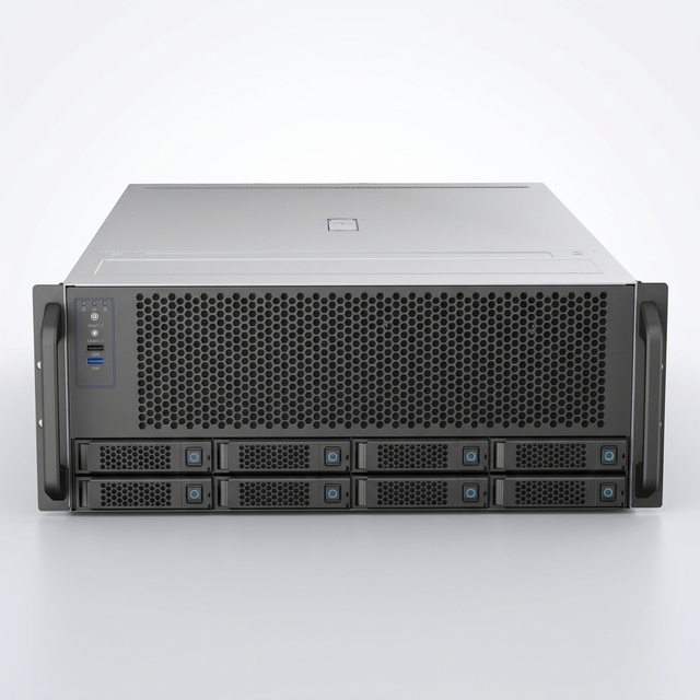 ODM 4U AI Server Chassis with LED Indicators Support 4 GPU Slots for Edge AI Training Server