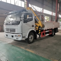 Mini-grue montée sur camion à prix d'usine, 3,2 tonnes, avec moteur et boîte de vitesses de haute qualité