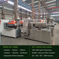 Presse à huile à vis Xuanhua 6YL-100ZD 150-260kg/h pour sésame, arachide, noix, noix de cajou, tournesol – Pressage à froid – Certifiée CE ISO BV – Usine OEM