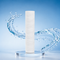 Cartouche filtrante en polypropylène soufflé à chaud 25 microns, haut débit 500L/H pour la préfiltration de la dessalement de l'eau de mer
