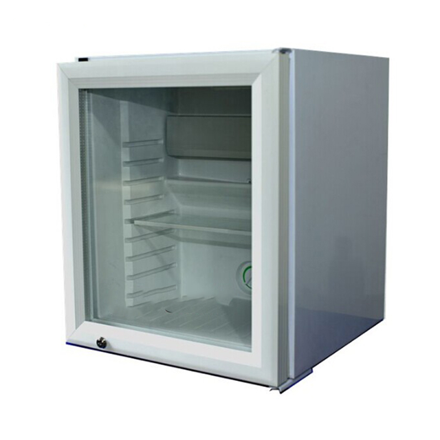 Glass Door Silent Absorption 12V Mini Fridge for Hotel Use