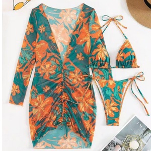 Popular Jacquard Women Swimwear Zigzag Push up Trim Swimsuits Custom 2024 Spring Summer Swimwear Collection - Product Image 1