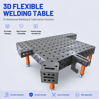 Plateforme de soudage 3D nitrurée, table de soudage modulaire à grille perforée pour atelier de soudage métallique