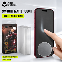 Protection d'écran mate OEM tout-en-un pour iPhone, film anti-reflet incassable pour iPhone 18, 17 Pro Max, 16 Pro, 15 Pro Max, 14 Pro