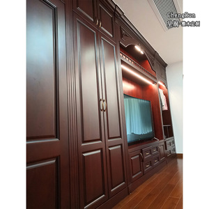 American Style Whole House Custom <b>Wardrobe</b> Solid Wood Bedroom Furniture QW-007 - Product Image 4