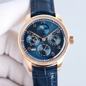 Reloj mecánico automático deportivo de lujo personalizado para hombre, resistente al agua, con esfera azul y estilo moderno - Product Image 1