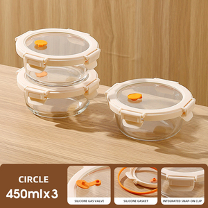 Recipientes de Vidrio para Almacenamiento de Alimentos 2026, con Tapas de Vidrio Templado, Herméticos, de Vidrio Borosilicato de Alta Calidad - Product Image 1