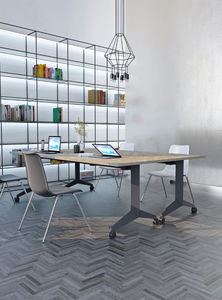 OMNI Mobile Groupwork Collaborative Office Tables Flip Top Folding Rolling Design for Training <strong>Seminar</strong> <strong>Rooms</strong> - Product Image 2