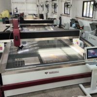Machine de découpe à jet d'eau industrielle CNC 5 axes pour la découpe de tôles en acier au carbone et en fer, système certifié CE