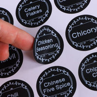 Autocollant de tableau noir en papier enduit UV anti-contrefaçon pour marquer les ingrédients de cuisine