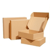 Vente en gros de boîte d'emballage en carton d'expédition en carton ondulé biodégradable coloré plat pour chaussure kraft