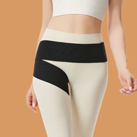 Leggings de yoga pour femmes avec soutien intégré des hanches, pantalons de compression pelvienne pour la post-partum et la gym