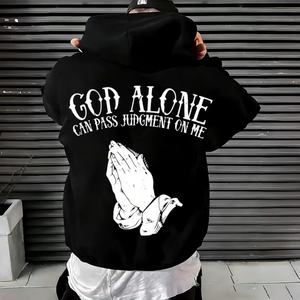 Sudaderas con Capucha Extra Grandes Unisex de Alta Calidad, Logotipo Personalizado, Lisas, Mezcla de Poliéster/Algodón Grueso, Transpirables, Resistentes al Viento, para Invierno - Product Image 4