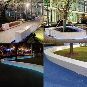 Siège de piscine GRC en terrazzo translucide, tabouret en pierre Teko, forme personnalisée, béton apparent UHPC Sinbad008 Guangdong - Product Image 2