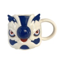 Culture traditionnelle chinoise danse du lion tasse de tête de lion chinoise tasse à café en céramique 3D