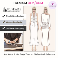 Fabricant de robes pour femmes OEM ODM, service de conception de vêtements personnalisés, création de marque propre, robe élégante décontractée pour femmes