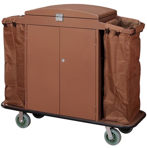 New Design Other Hotel Supplies Luxury <strong>Gold</strong> Metal Round Serving Bar Laundry Janitors Housekeeping Cart <strong>Trolley</strong> - Product Image 2
