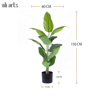 Chaude Artificielle 150 200 240cm Real Touch Oh Arts Soie Plantes Décoratives bonsaï arbre artificiel decoracion Vert Spathiphyllum