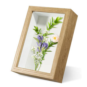 Cadres en Bois Noir Personnalisés en Gros, Boîtes à Ombre 3D Profondes 8x8 10x10 12x12 avec Verre, Profondeur 3CM 5CM - Product Image 1