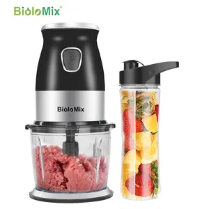 Elektrische 4 In 1 Hoge Prestaties Voedsel Chopper Keukenmachine Persoonlijke Blender Vleesmolen Met Rvs 4 Wave Blades