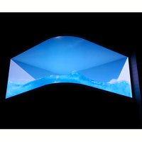 Panneau d'affichage LED 3D extérieur Affichage LED 90 degrés Panneau d'affichage mural pour coin de bâtiment Écran publicitaire LED P8