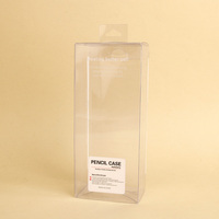 Boîte d'emballage personnalisée en plastique transparent pour crayons, boîte transparente en PET, emballage de papeterie