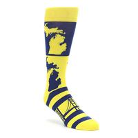 Calcetines de Diseño Masculino con Estampado de Mapa Amarillo, Crea Tus Propios Calcetines