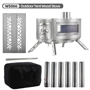 Accessoires de plein air Poêle à <span class=keywords><strong>bois</strong></span> portable pour tentes, abris et camping, randonnée, pêche, randonnée à pied - Product Image 6