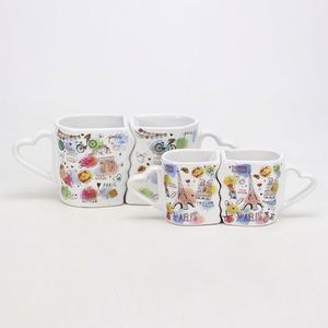 Set di Tazze in Ceramica Personalizzabili con Manico, Stile Parigi, Monumenti Cittadini, Souvenir Turistico, <span class=keywords><strong>Coppia</strong></span> <span class=keywords><strong>che</strong></span> <span class=keywords><strong>si</strong></span> <span class=keywords><strong>Bacia</strong></span> - Product Image 6