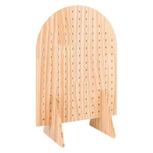 Expositor de madera perforada de 7 mm de grosor, duradero y multiusos, para exhibición de joyería, llaveros y artesanías. - Product Image 4