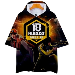 <span class=keywords><strong>Felpa</strong></span> con <span class=keywords><strong>cappuccio</strong></span> a manica corta stampata gioco Top vendita calda che vende <span class=keywords><strong>felpa</strong></span> con <span class=keywords><strong>cappuccio</strong></span> stampata digitale stile Hiphop fornitore dalla cina - Product Image 4