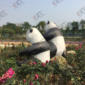 Mô Hình Robot Gia Đình Gấu Trúc Mô Phỏng Trang Trí Công Viên Vườn Thú Mô Hình Động Vật Cử Động - Product Image 6