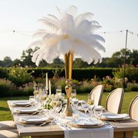 Vase trompette en métal pour centres de table de mariage, Noël, anniversaire, réception – Support de vase à fleurs doré de 21,9 po pour centre de table