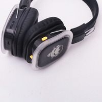 Casque de discothèque silencieux sans fil avec lumière LED et 3 canaux ou plus pour les fêtes dans une portée de 500m