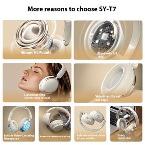 Grenzüberschreitendes Privatmodell Kabelloses Headset Geräuschunterdrückung Lange Akkulaufzeit Faltbares Design für Spiele On-Ear KI-Ohrhörer - Product Image 3