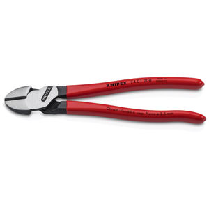KNIPEX 74 01 200 Cortador diagonal de alta resistencia con revestimiento de plástico negro 200 mm - Product Image 1