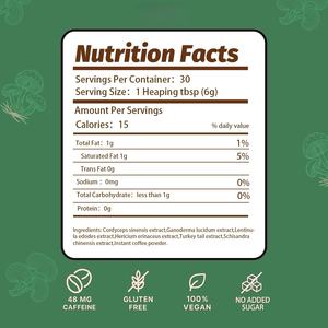 Café de Hongos en Polvo para Adultos, Marca Privada ODM/OEM, Bueno para la Concentración, la Memoria, la Inmunidad y la Energía - Product Image 2