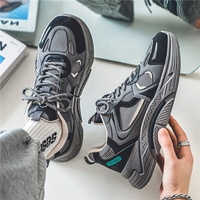 Baskets épaisses de luxe avec logo personnalisé pour hommes Chaussures de papa décontractées en maille à semelle épaisse au design rétro pour les saisons d'été et d'automne
