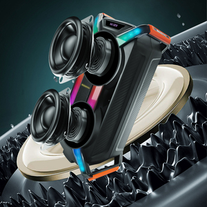 Venda quente MF3101 Casa TWS Subwoofer Speaker Novo Modelo Duplo 8 Polegada com RGB Iluminação LED Mic Sem Fio AUX Comunicação - Product Image 5