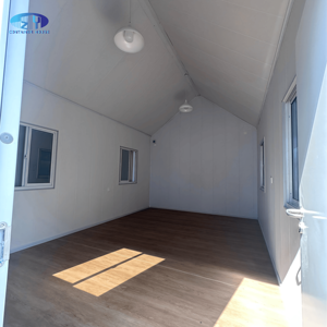 Maisons de conteneur préfabriquées sur mesure en matériaux d'aluminium et d'acier à toit triangulaire nouvellement construites pour le logement temporaire - Product Image 5