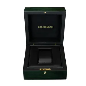Manufacturers Spot Piano Paint Green Gift Exclusive Packaging Storage Wood Watch Box Custom Logo